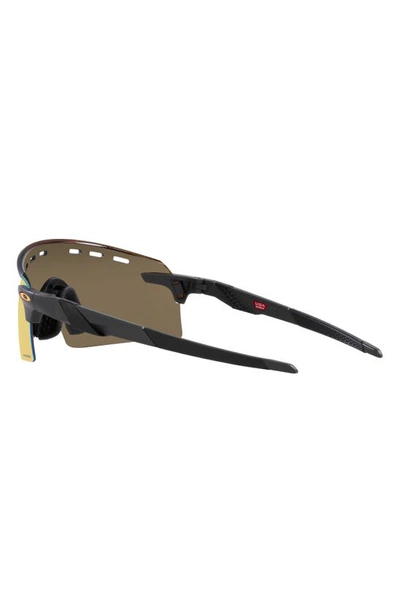 Shop Oakley Encoder Strike Vented 136mm Prizm™ Rimless Wrap Shield Sunglasses In Grey Jeans