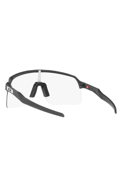 Shop Oakley Sutro Lite Photochromic Shield Sunglasses In Grey Jeans