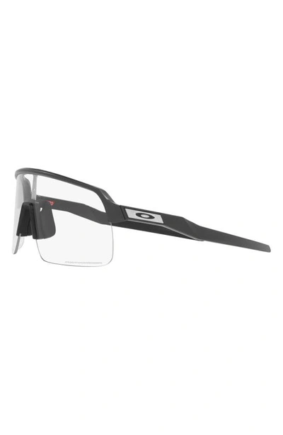 Shop Oakley Sutro Lite Photochromic Shield Sunglasses In Grey Jeans