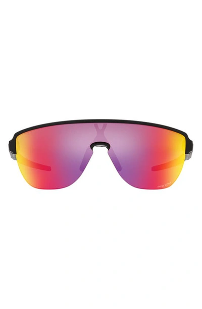 Oakley Womens Black Oo9248 Corridor Shield-shape Acetate Sunglasses In Black Grey