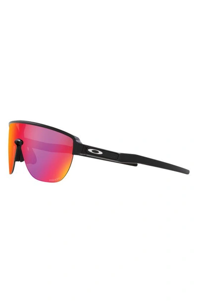 Oakley Womens Black Oo9248 Corridor Shield-shape Acetate Sunglasses In Black Grey