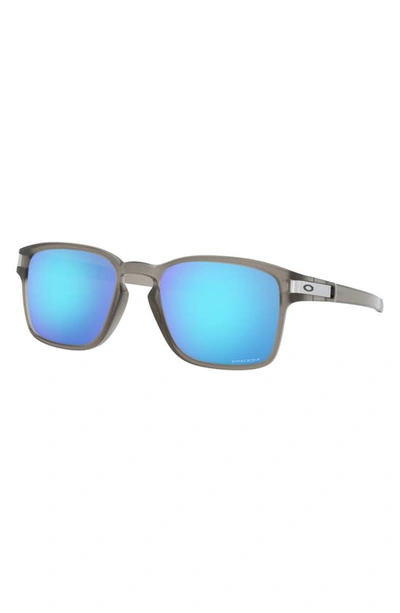 Oakley Latch 55mm Prizm™ Rectangular Sunglasses In Grey
