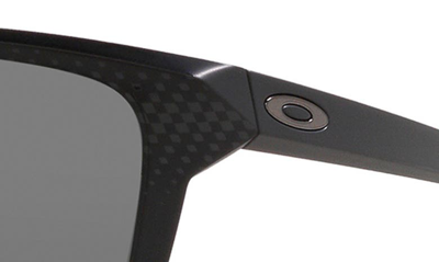 Oakley Sylas 57mm Prizm™ Rectangular Sunglasses In Shiny Black