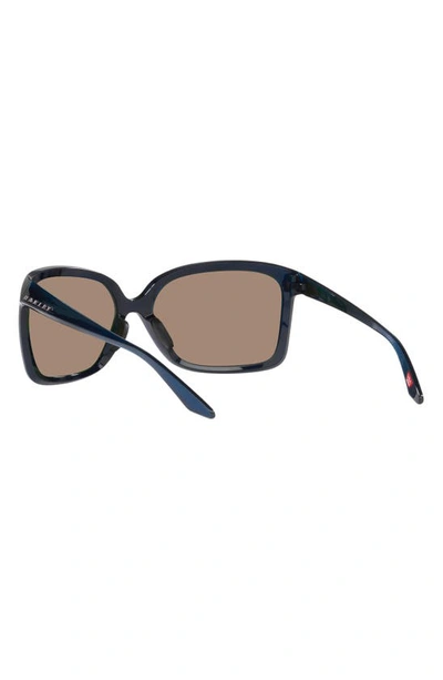 Shop Oakley Wildrye 61mm Prizm™ Polarized Butterfly Sunglasses In Sapphire