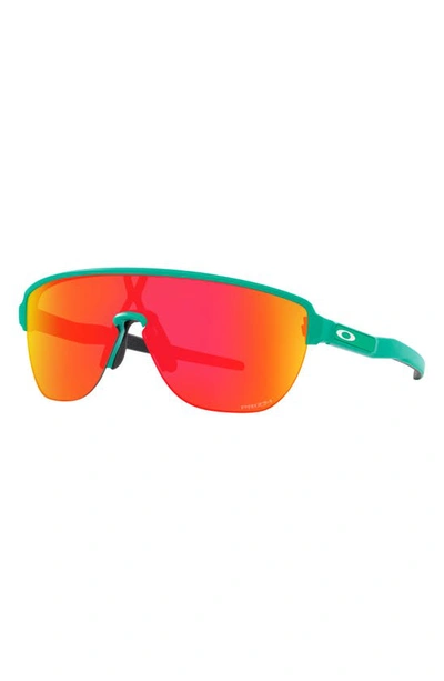 Oakley Corridor 42mm Semirimless Prizm™ Shield Sunglasses In Ruby
