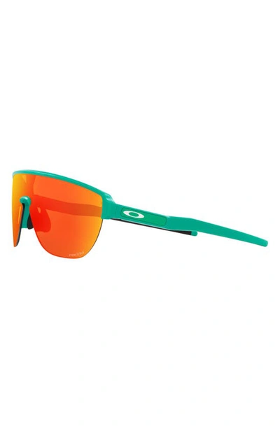 Shop Oakley Corridor 42mm Semirimless Prizm™ Shield Sunglasses In Ruby