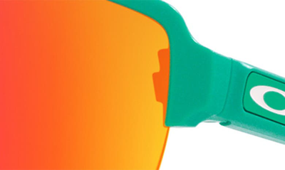 Oakley Corridor 42mm Semirimless Prizm™ Shield Sunglasses In Ruby