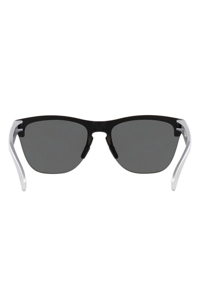 Shop Oakley Frogskins Lite 63mm Oversized Round Sunglasses In Matte Black