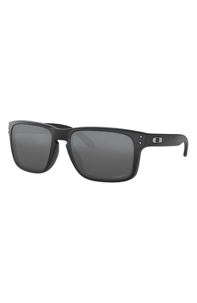Oakley Holbrook 56mm Prizm™ Rectangular Sunglasses In Matte Black