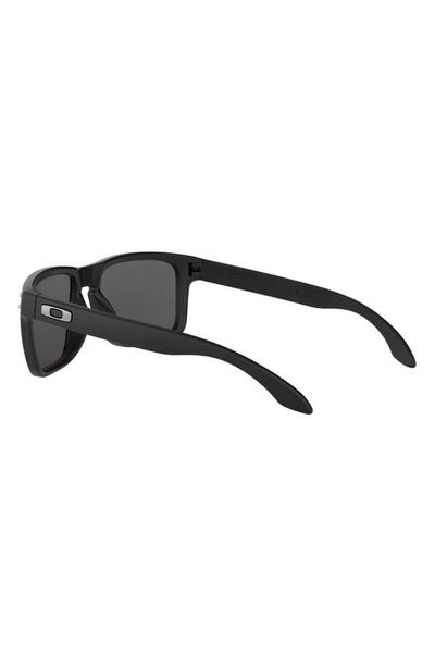 Oakley Holbrook 56mm Prizm™ Rectangular Sunglasses In Matte Black