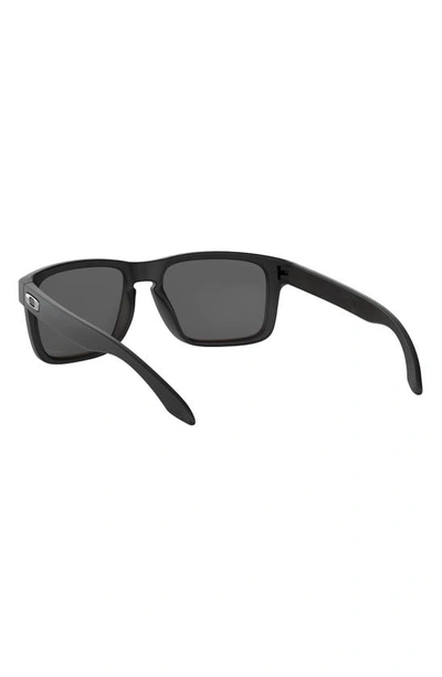 Oakley Holbrook 56mm Prizm™ Rectangular Sunglasses In Matte Black