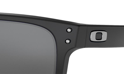 Oakley Holbrook 56mm Prizm™ Rectangular Sunglasses In Matte Black