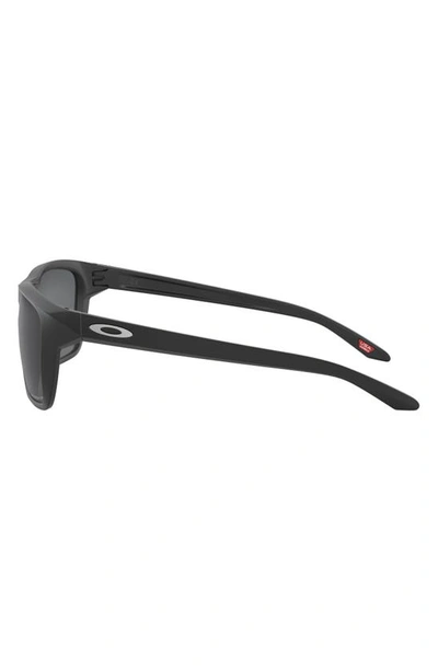 Oakley Sylas M Pol 0oo9448-06 Wayfarer Polarized Sunglasses In Matte Black