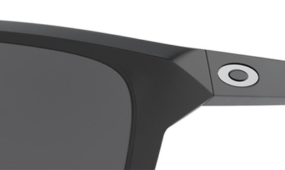 Shop Oakley Sylas 60mm Prizm™ Polarized Rectangular Sunglasses In Matte Black