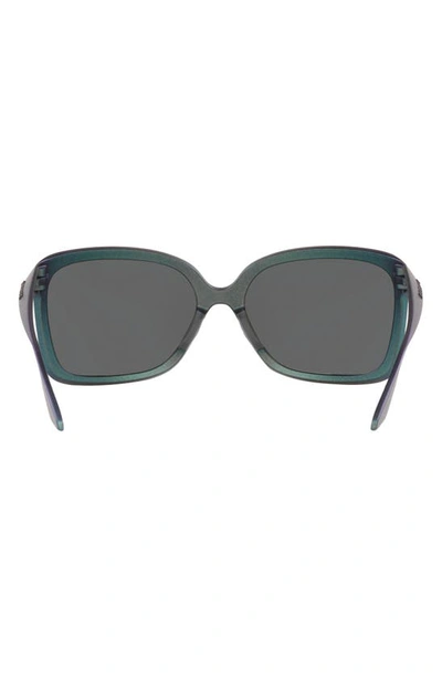 Oakley Wildrye 61mm Prizm™ Polarized Butterfly Sunglasses In Silver