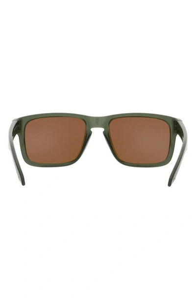 Shop Oakley Holbrook 57mm Prizm® Polarized Square Sunglasses In Olive