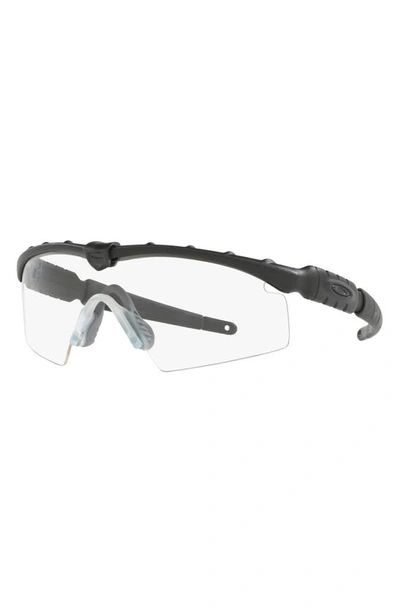 Oakley M Frame 2.0 Strike 130mm Semi Rimless Rectangular Sunglasses In Matte Black