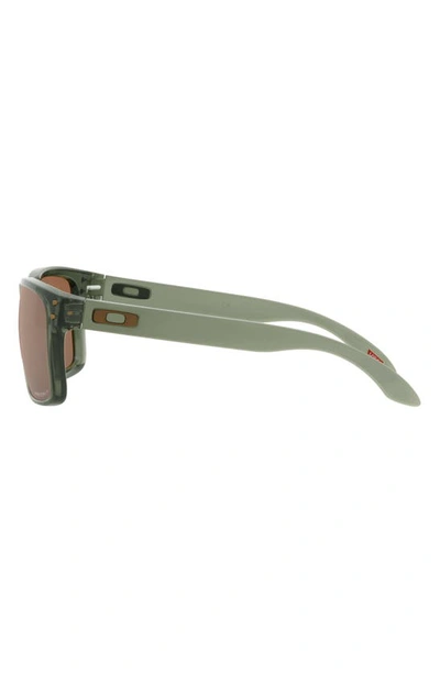 Shop Oakley Holbrook 57mm Prizm® Polarized Square Sunglasses In Olive