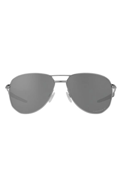 Shop Oakley Contrail Ti 57mm Polarized Pilot Sunglasses In Silver