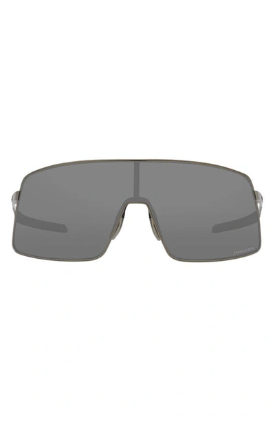 Oakley Men's Sutro 134mm Shield Titanium Sunglasses In Matte Grey