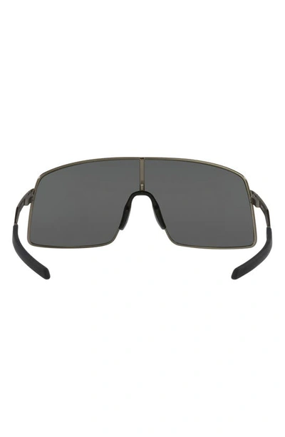 Shop Oakley Sutro Shield Sunglasses In Matte Grey