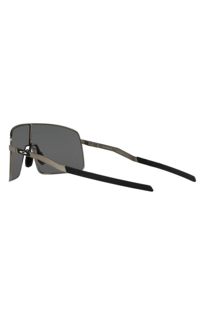 Shop Oakley Sutro Shield Sunglasses In Matte Grey