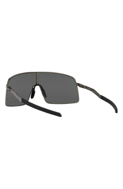 Shop Oakley Sutro Shield Sunglasses In Matte Grey