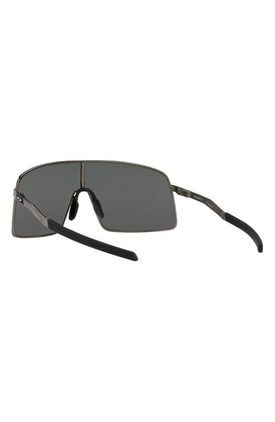 Oakley Men's Sutro 134mm Shield Titanium Sunglasses In Matte Grey