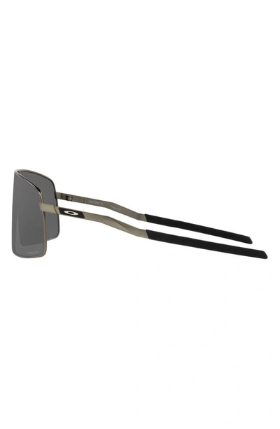 Oakley Men's Sutro 134mm Shield Titanium Sunglasses In Matte Grey