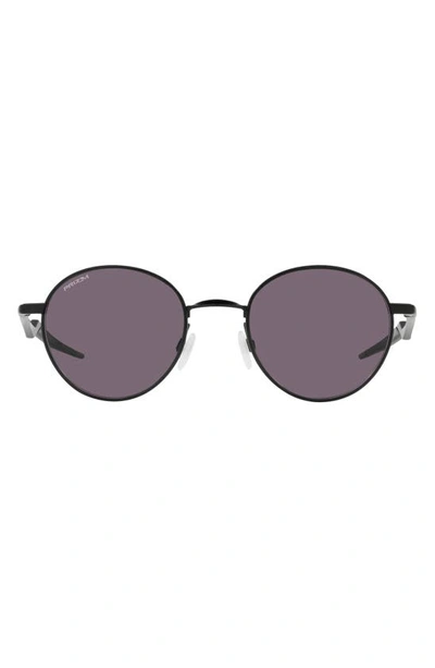 Shop Oakley Terrigal 51mm Polarized Round Sunglasses In Grey