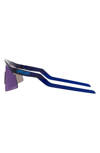 Shop Oakley Hydra 37mm Prizm™ Semirimless Wrap Shield Sunglasses In Blue