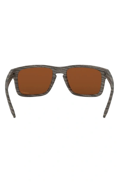 Shop Oakley Holbrook 57mm Prizm® Polarized Square Sunglasses In Light Wood