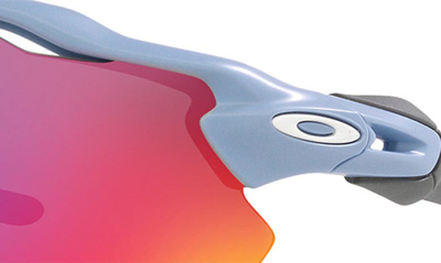 Shop Oakley Radar® Ev Path® 138mm Prizm™ Wrap Shield Sunglasses In Dark Grey
