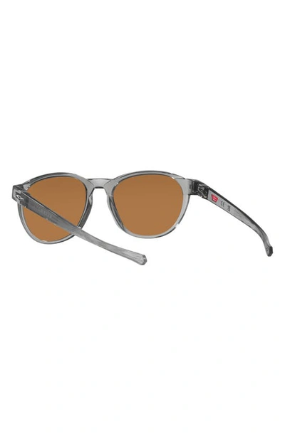 Shop Oakley Reedmace 54mm Prizm™ Round Sunglasses In Grey Metal