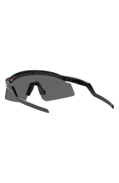 Shop Oakley Hydra 37mm Prizm™ Semirimless Wrap Shield Sunglasses In Black