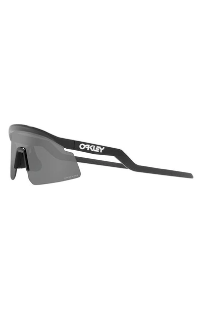 Shop Oakley Hydra 37mm Prizm™ Semirimless Wrap Shield Sunglasses In Black