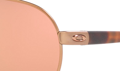 Shop Oakley Feedback 59mm Prizm™ Pilot Sunglasses In Rose Gold