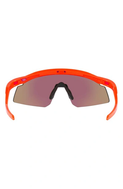 Shop Oakley Hydra 37mm Prizm™ Semirimless Wrap Shield Sunglasses In Orange