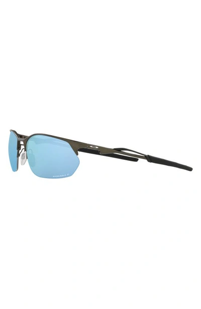 Shop Oakley Wire Tap 2.0 60mm Prizm™ Polarized Rectangular Sunglasses In Dark Gunmetal
