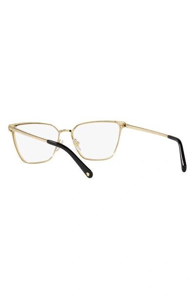 Shop Versace 54mm Optical Glasses In Black Gold