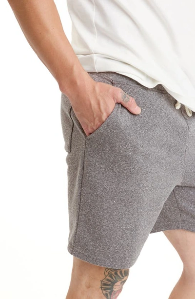Threads 4 Thought Garrett Drawstring Fleece Shorts In Heather Grey