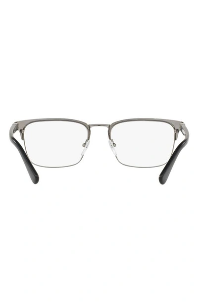 Prada Heritage 56mm Square Optical Glasses In Matte Black
