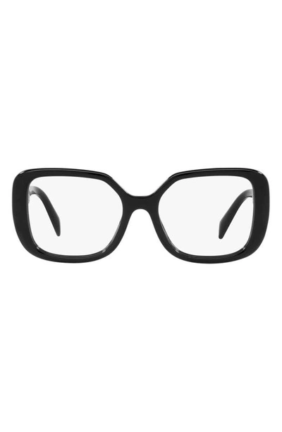 Shop Prada 53mm Square Optical Glasses In Black