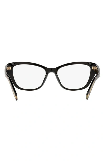 Shop Prada 52mm Cat Eye Optical Glasses In Black