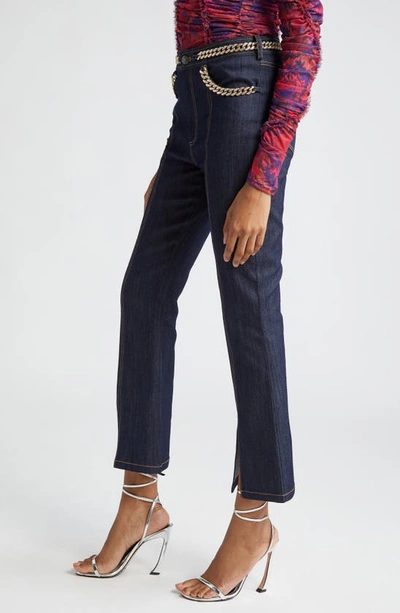 Shop Cinq À Sept Chaya Flare Ankle Jeans In Indigo