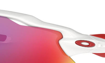 Oakley Radar® Ev Path® 38mm Prizm™ Wrap Shield Sunglasses In White