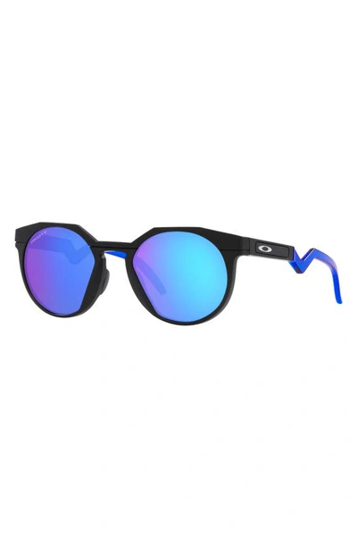 Shop Oakley Hstn 52mm Prizm™ Polarized Round Sunglasses In Matte Black