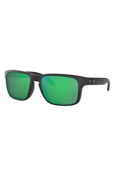Shop Oakley Holbrook 56mm Prizm™ Rectangular Sunglasses In Black