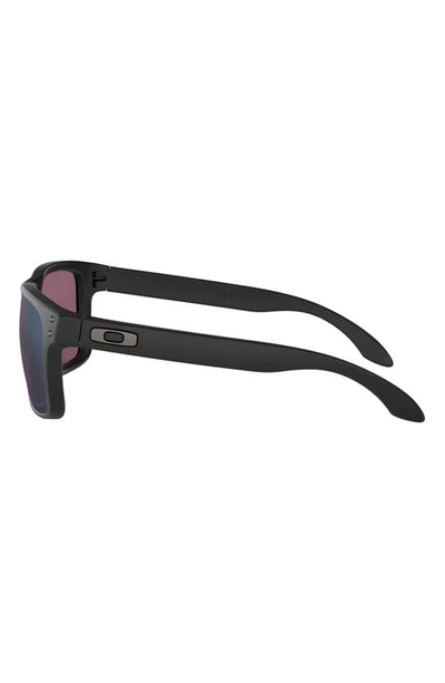 Shop Oakley Holbrook 56mm Prizm™ Rectangular Sunglasses In Black