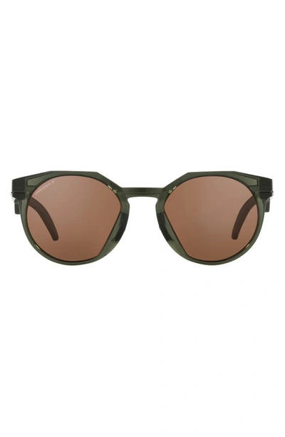 Oakley Hstn 52mm Prizm™ Polarized Round Sunglasses In Olive